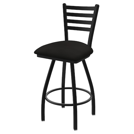 30 Swivel Bar Stool,Black Wrinkle,Canter Espresso Seat